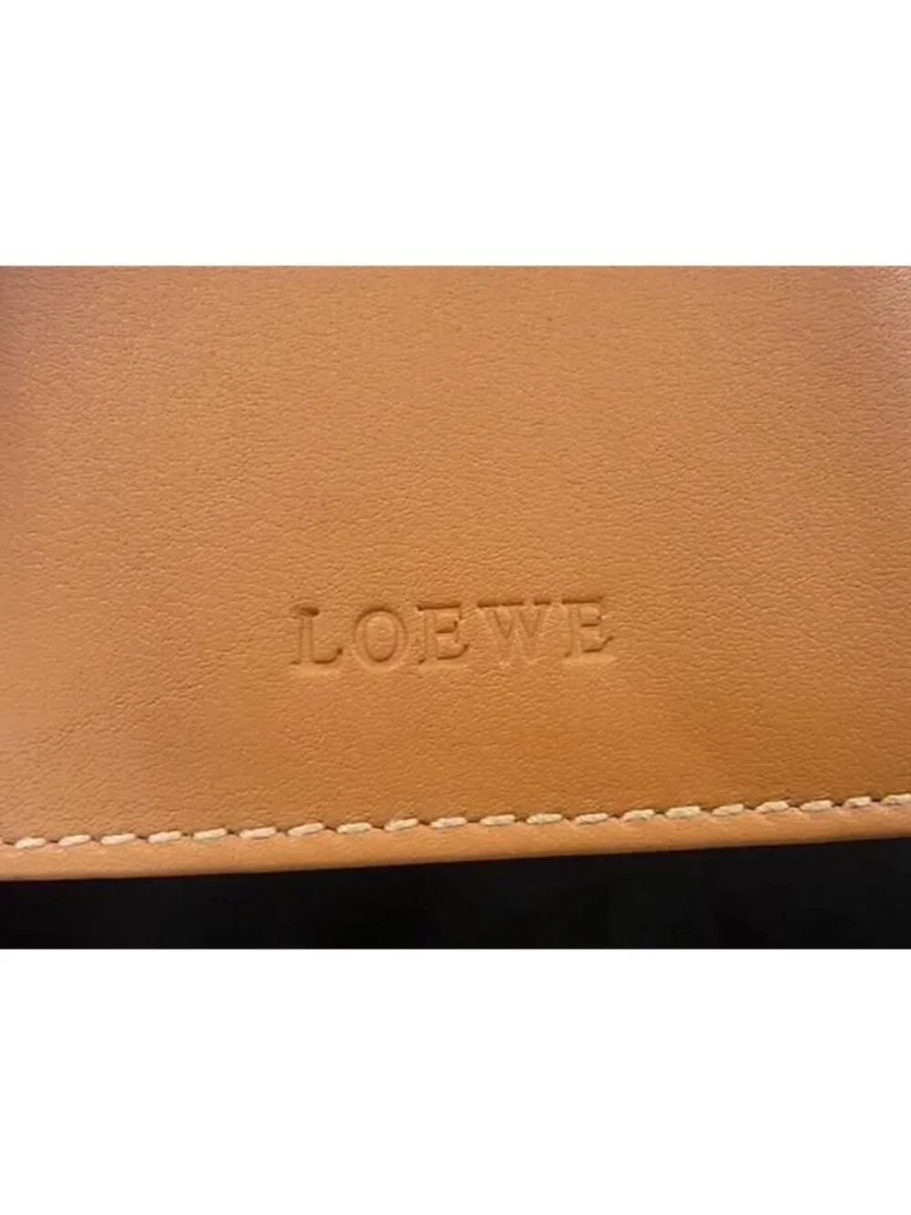 Loewe Leather Notebook Notepad Stationery Brown Fu2084